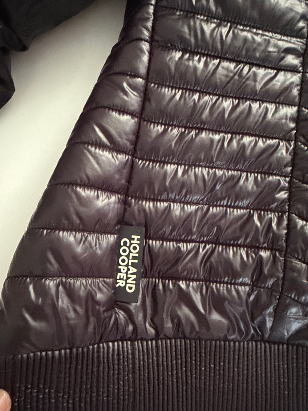 Women's Black Quilted Puffer Jacket with Stand Collar - Picture 3 of 5